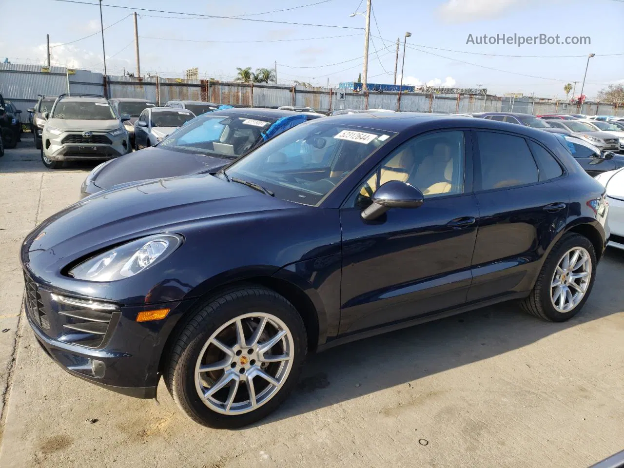 2018 Porsche Macan S Blue vin: WP1AB2A50JLB33716