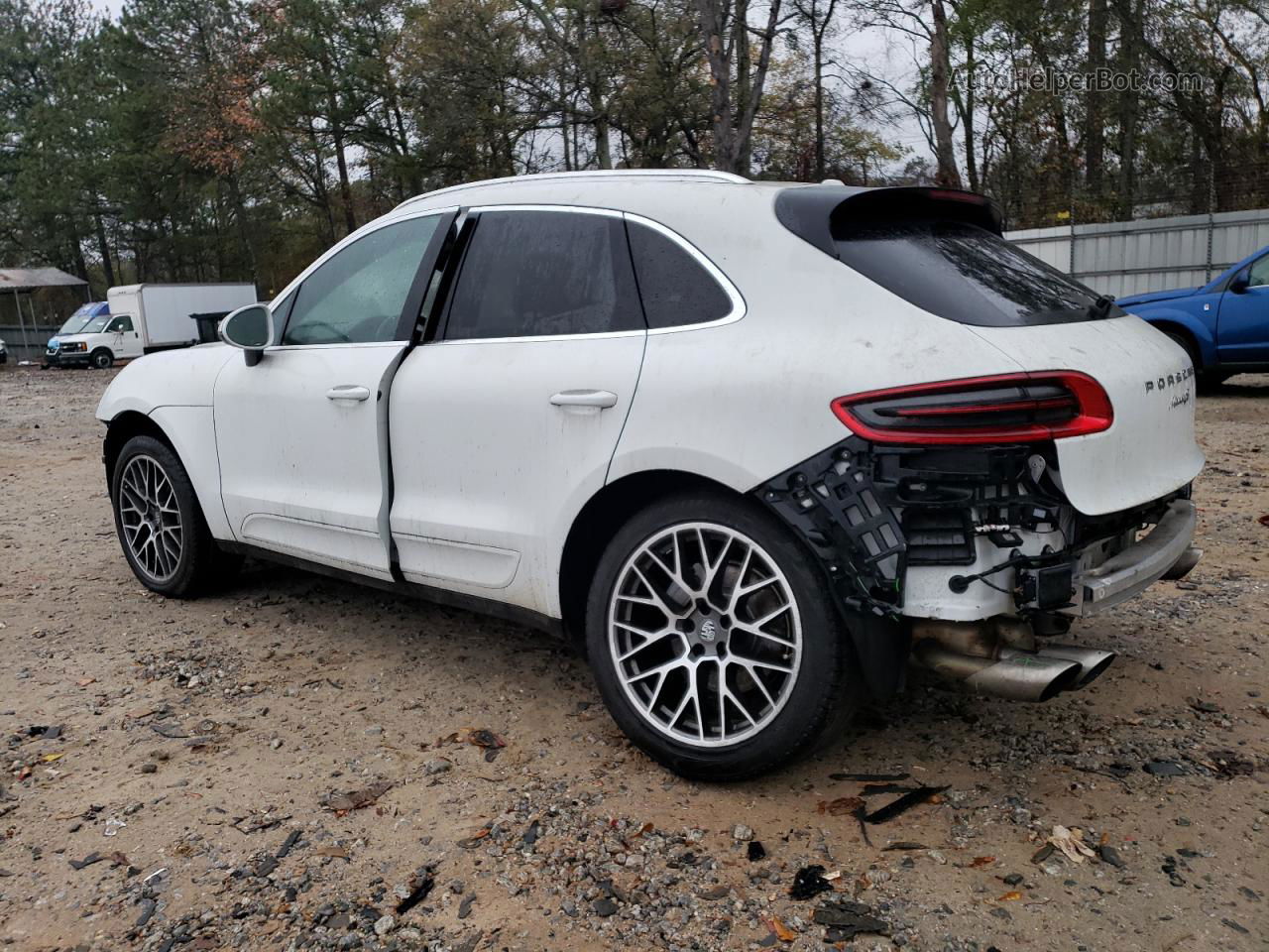 2017 Porsche Macan S Белый vin: WP1AB2A53HLB17486