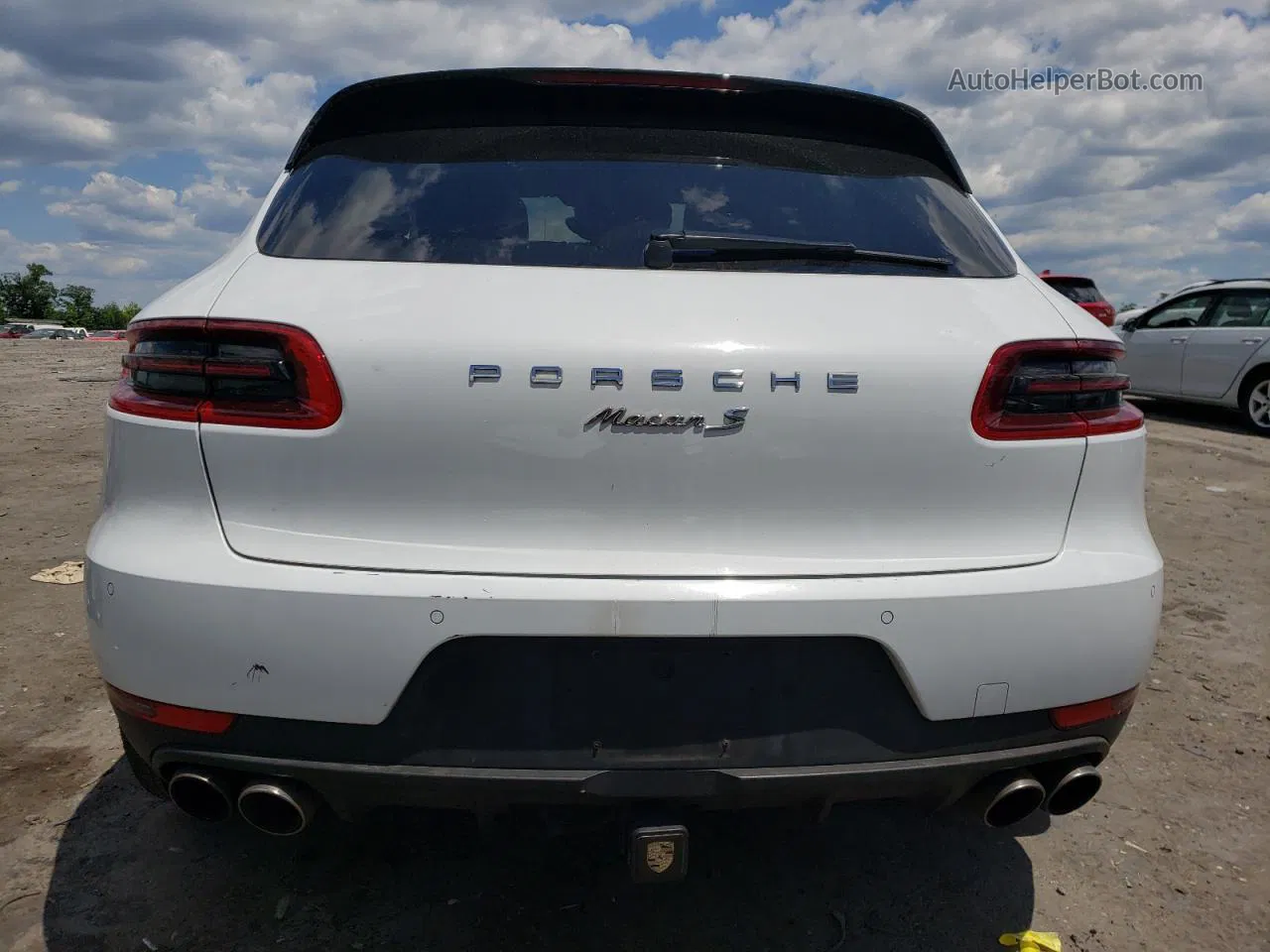 2018 Porsche Macan S White vin: WP1AB2A53JLB35802