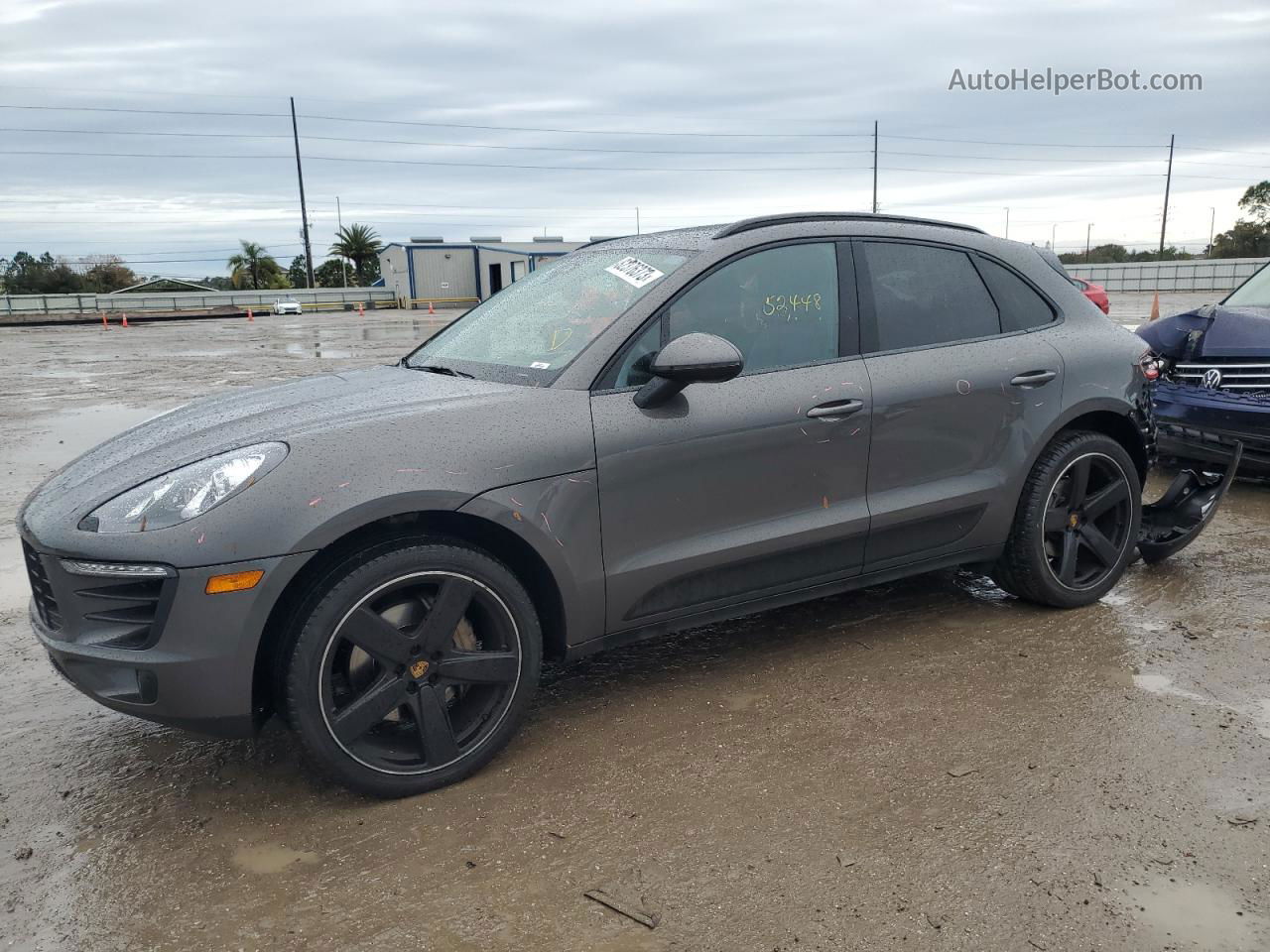 2018 Porsche Macan S Серый vin: WP1AB2A53JLB36545