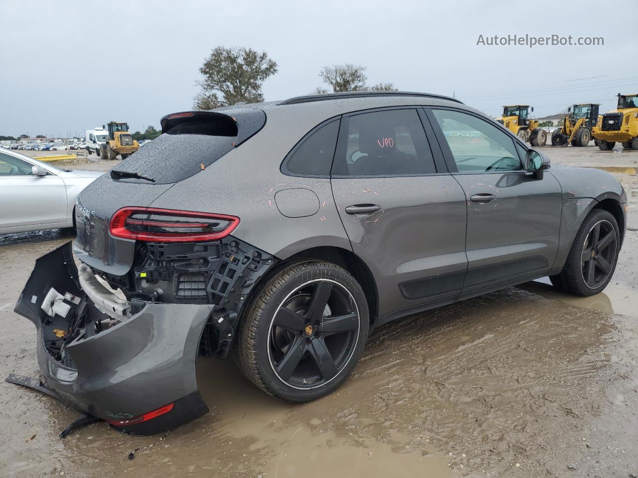 2018 Porsche Macan S Серый vin: WP1AB2A53JLB36545