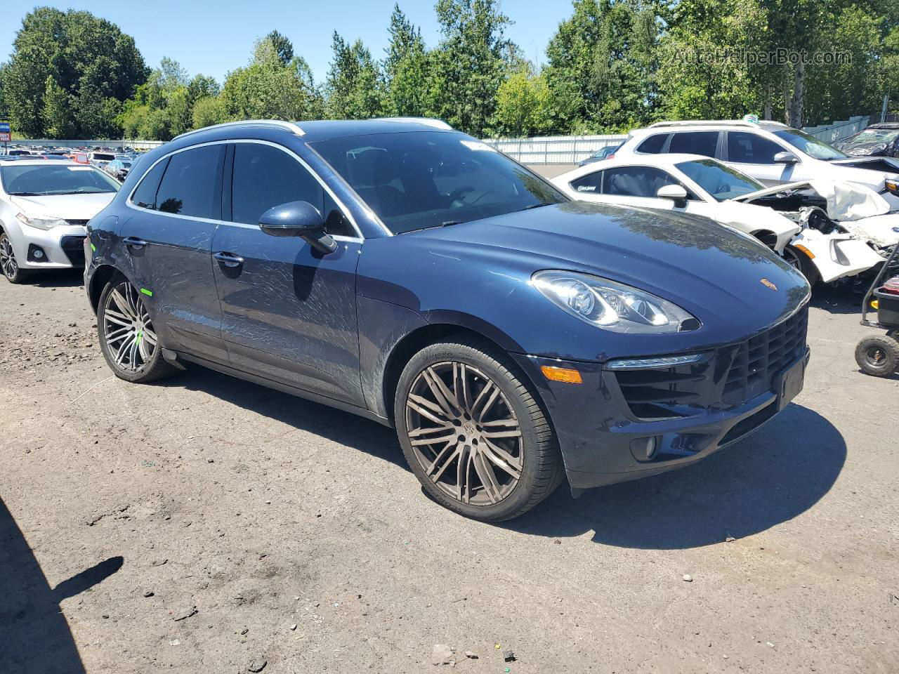 2017 Porsche Macan S Blue vin: WP1AB2A54HLB10241