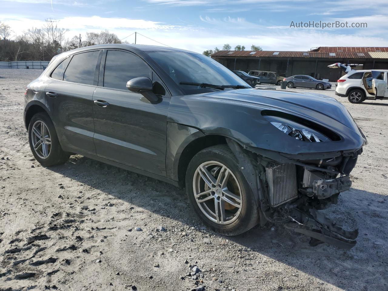 2017 Porsche Macan S Серый vin: WP1AB2A54HLB19800