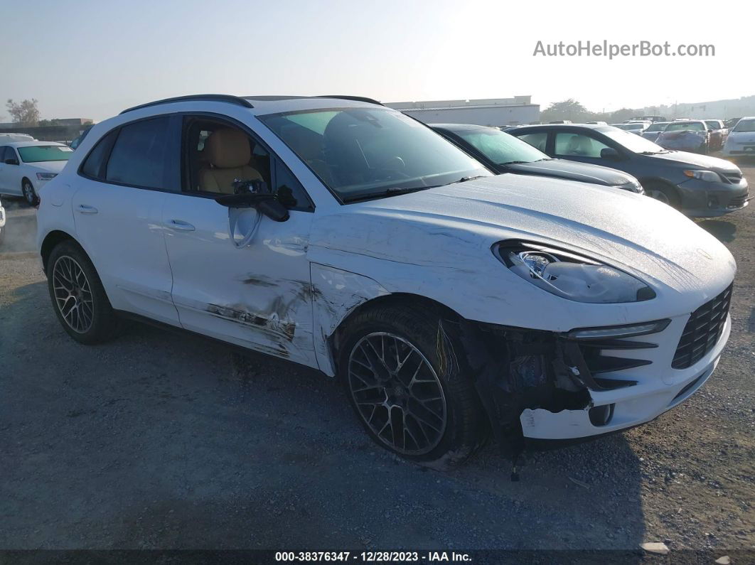 2018 Porsche Macan S White vin: WP1AB2A54JLB38109