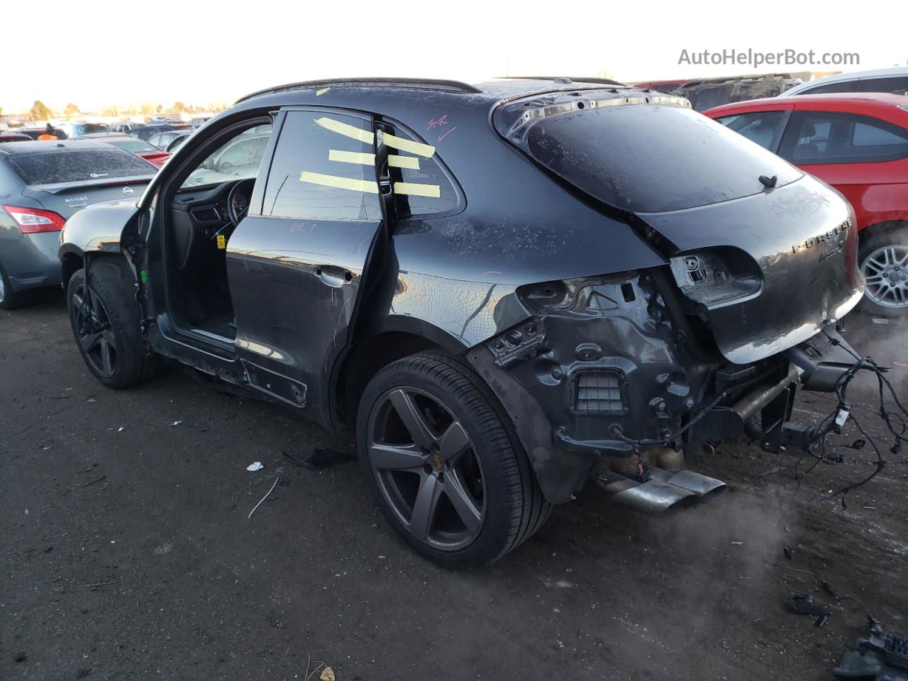 2017 Porsche Macan S Gray vin: WP1AB2A55HLB16257