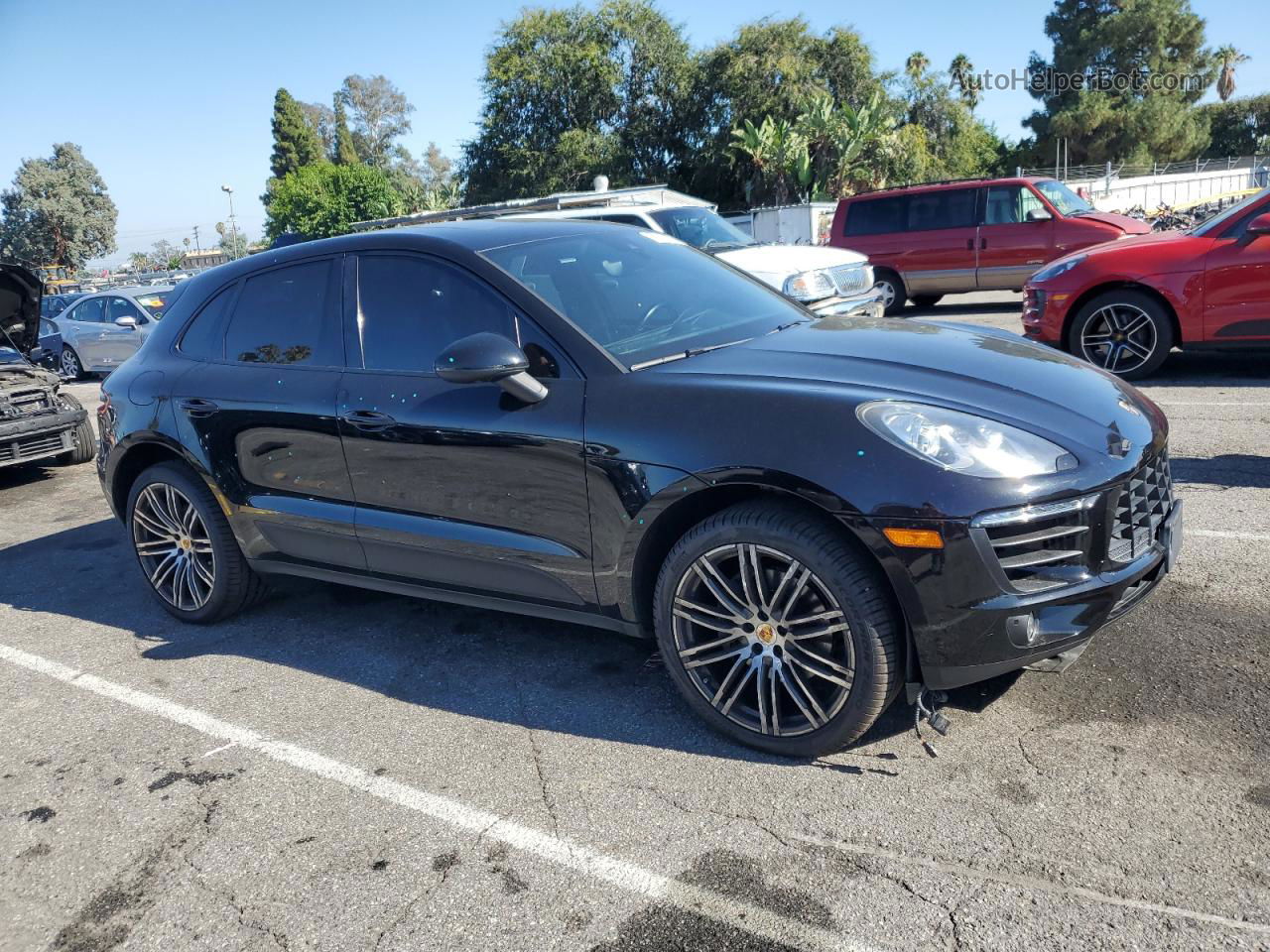 2017 Porsche Macan S Black vin: WP1AB2A55HLB20695