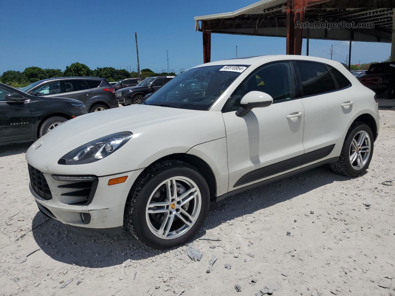 2018 Porsche Macan S White vin: WP1AB2A55JLB30939