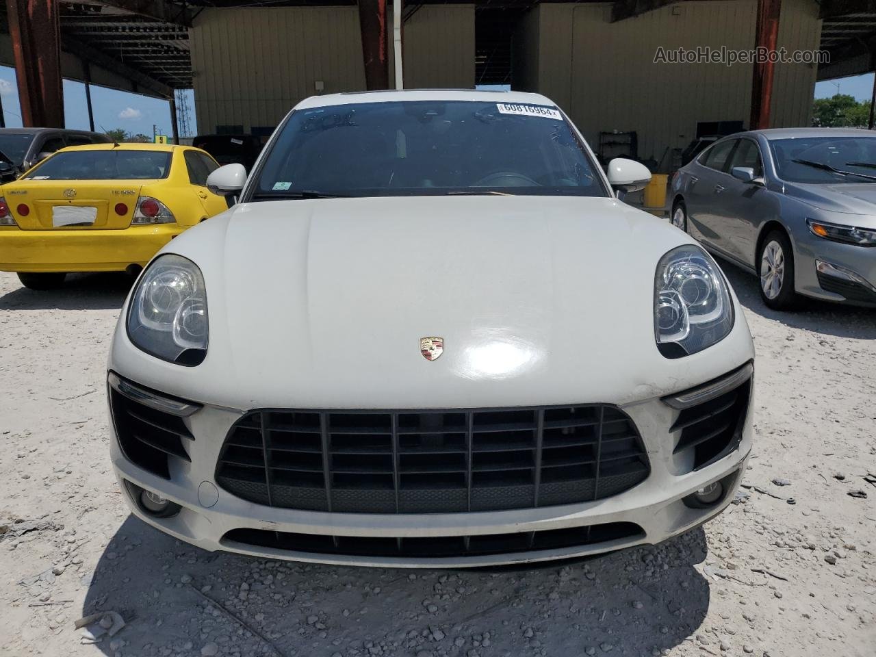 2018 Porsche Macan S White vin: WP1AB2A55JLB30939