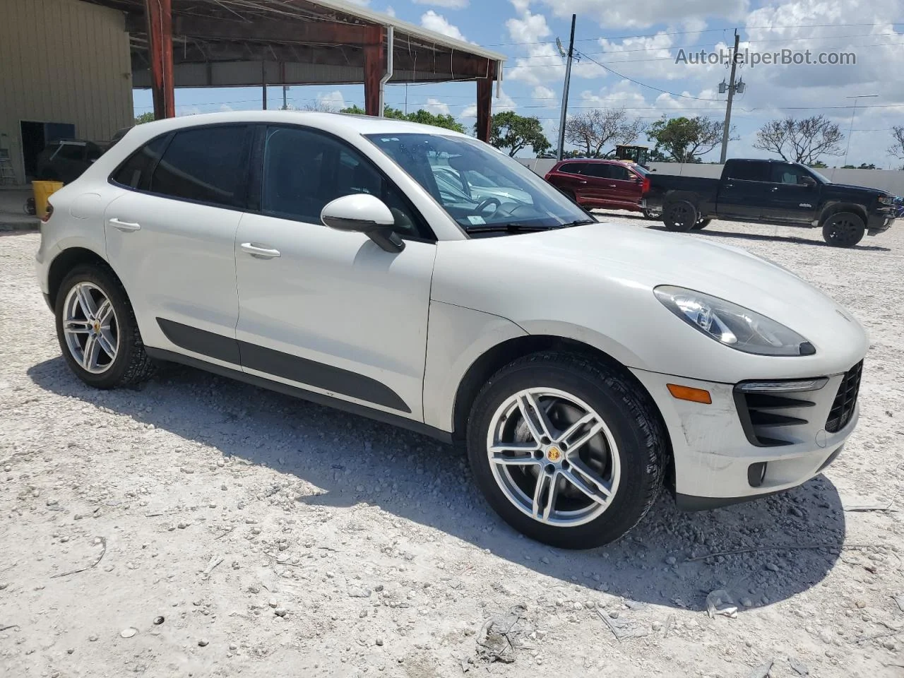 2018 Porsche Macan S White vin: WP1AB2A55JLB30939