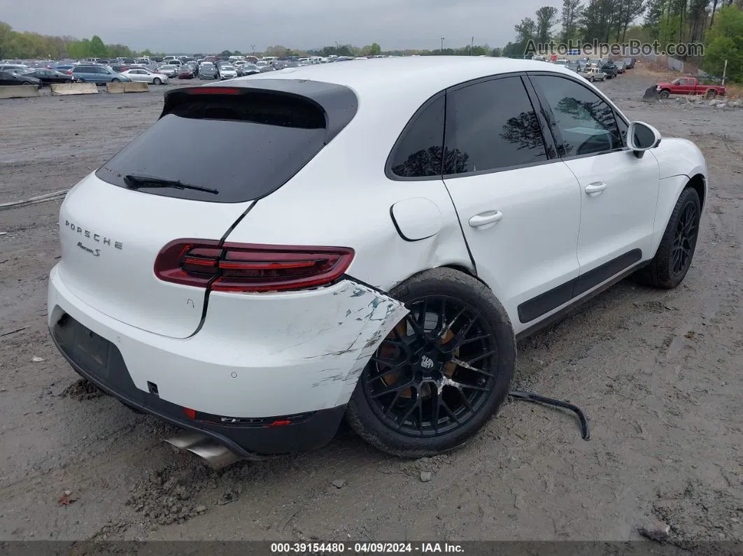 2018 Porsche Macan S White vin: WP1AB2A56JLB30996