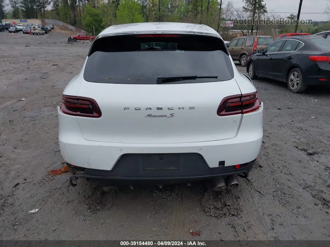 2018 Porsche Macan S White vin: WP1AB2A56JLB30996