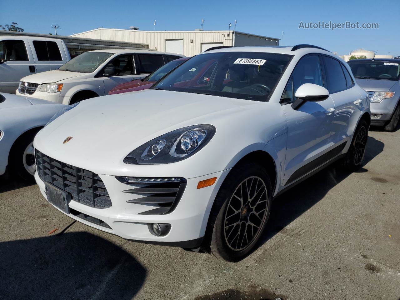 2017 Porsche Macan S Белый vin: WP1AB2A57HLB13618