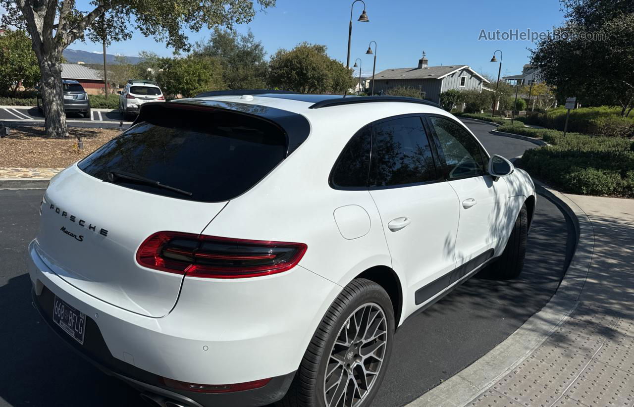 2018 Porsche Macan S White vin: WP1AB2A57JLB32143