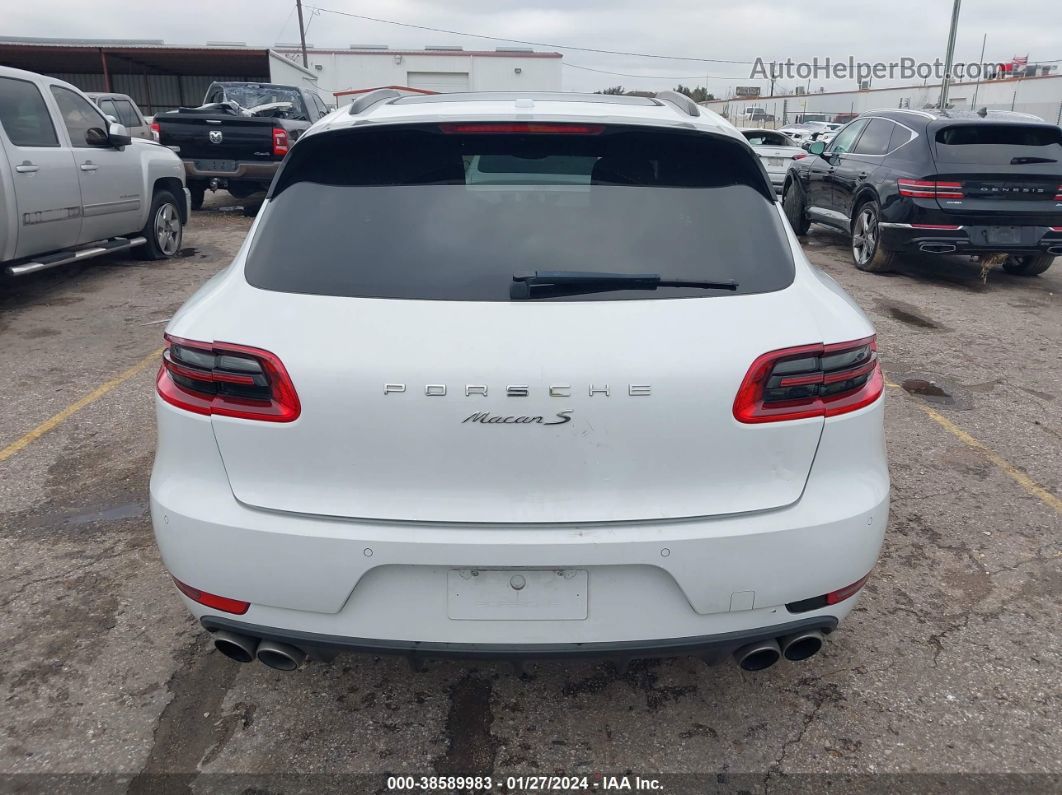 2017 Porsche Macan S White vin: WP1AB2A58HLB18276