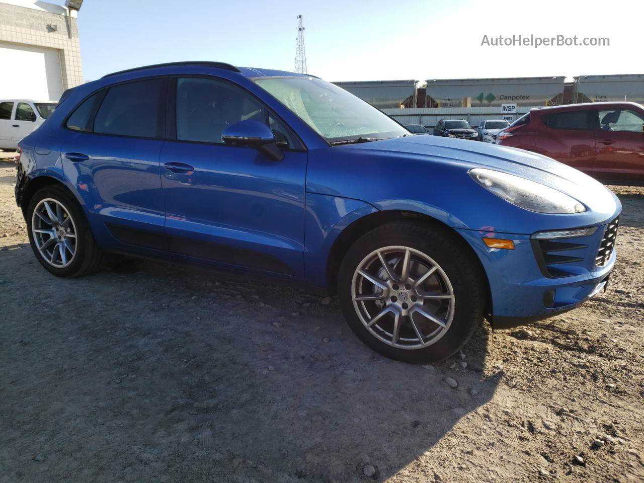 2017 Porsche Macan S Синий vin: WP1AB2A58HLB20349