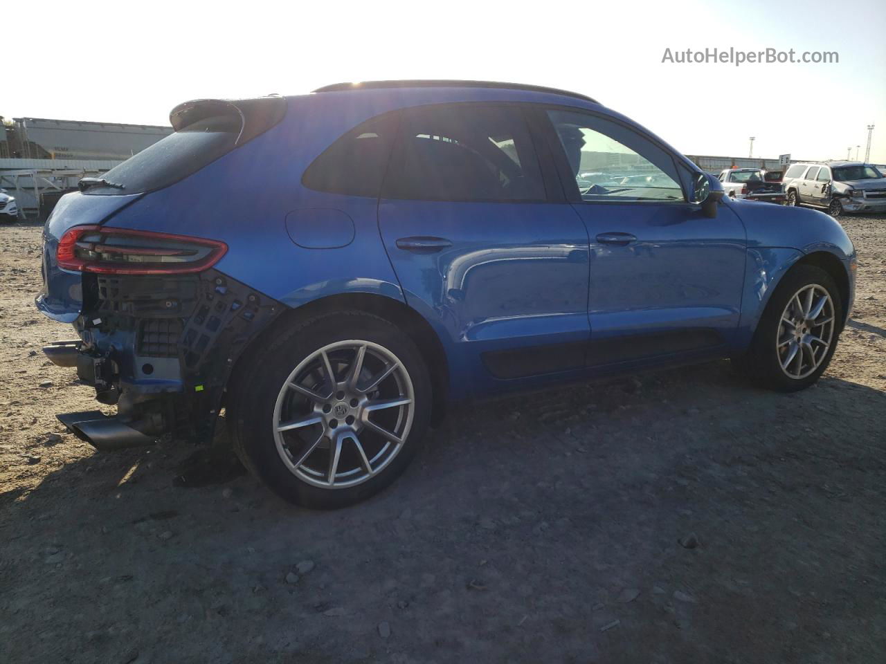 2017 Porsche Macan S Синий vin: WP1AB2A58HLB20349