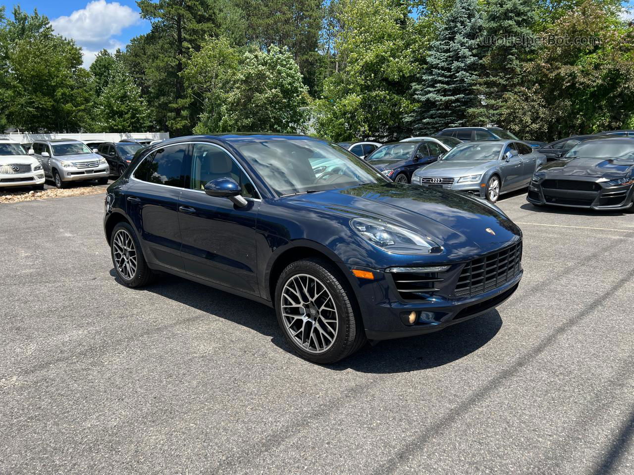 2018 Porsche Macan S Blue vin: WP1AB2A59JLB35156