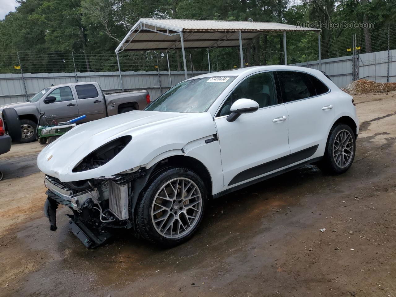 2017 Porsche Macan S White vin: WP1AB2A5XHLB14908