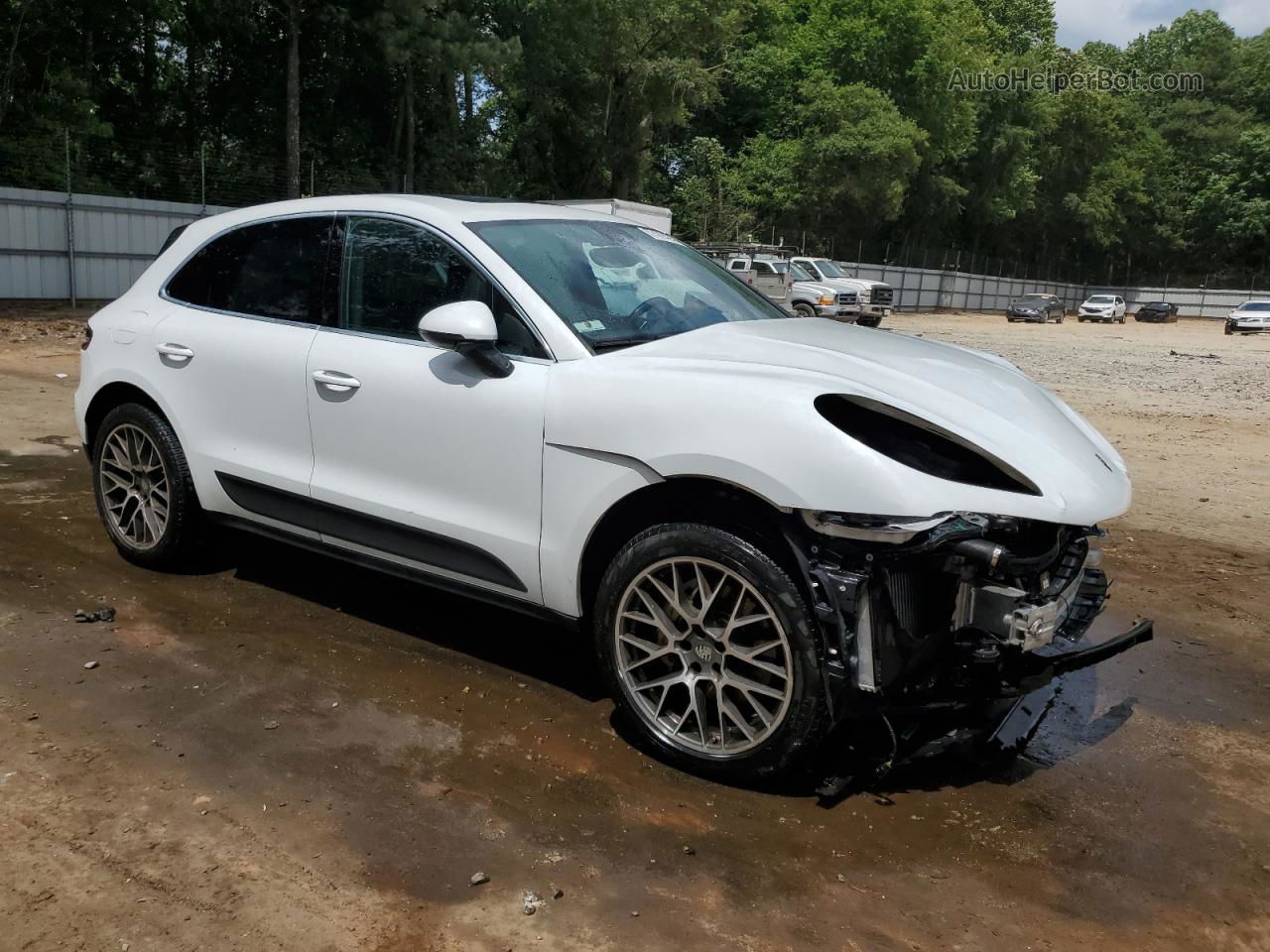 2017 Porsche Macan S White vin: WP1AB2A5XHLB14908