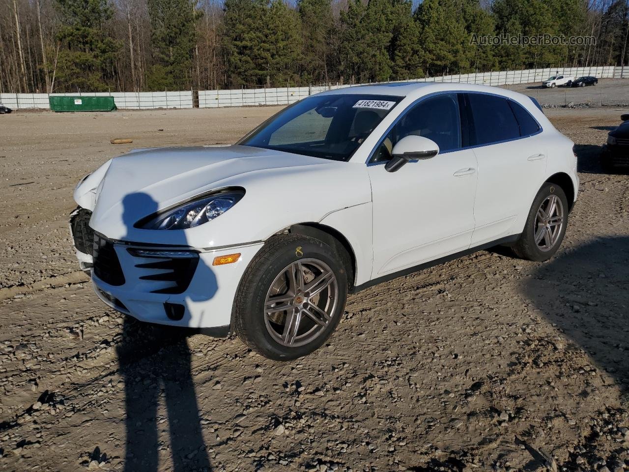 2017 Porsche Macan S White vin: WP1AB2A5XHLB15735