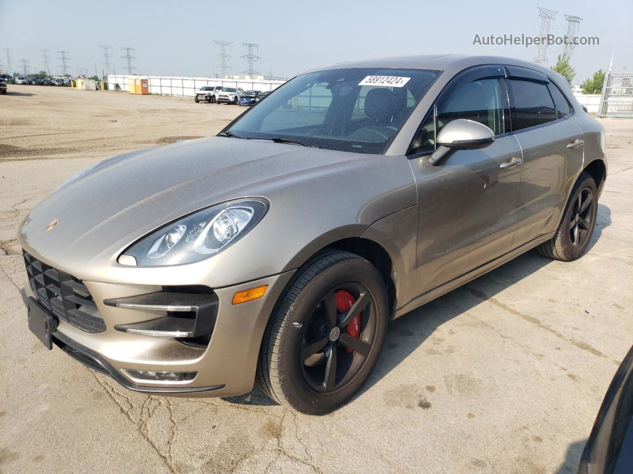 2017 Porsche Macan S Beige vin: WP1AB2A5XHLB17145