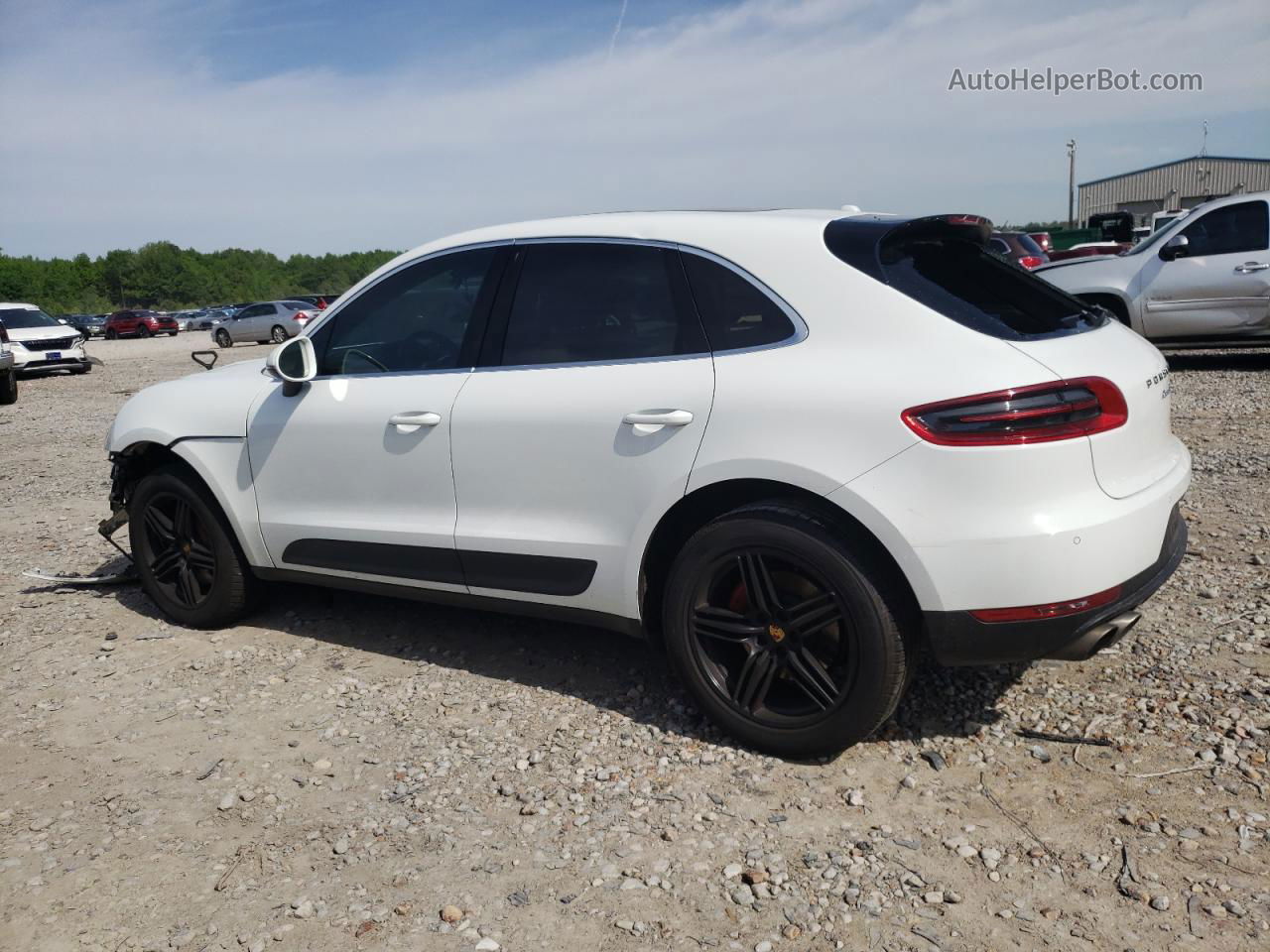 2018 Porsche Macan S White vin: WP1AB2A5XJLB30645