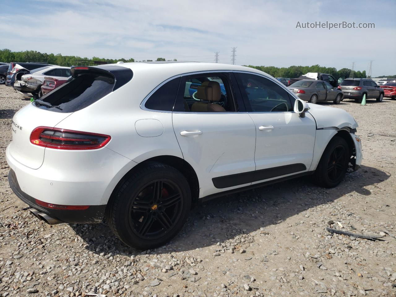 2018 Porsche Macan S White vin: WP1AB2A5XJLB30645