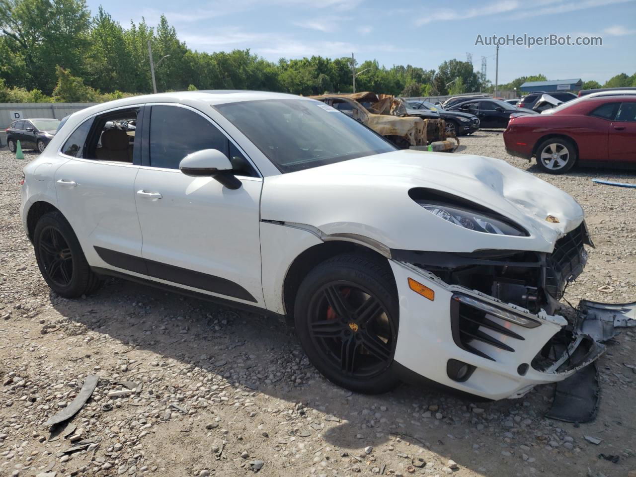 2018 Porsche Macan S White vin: WP1AB2A5XJLB30645