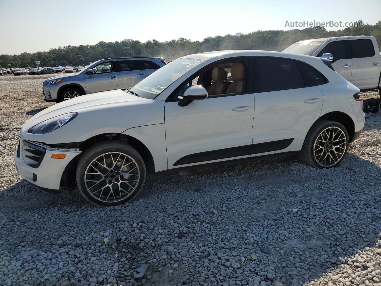 2018 Porsche Macan S White vin: WP1AB2A5XJLB38115