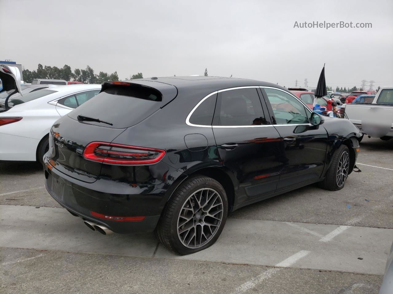 2018 Porsche Macan S Black vin: WP1AB2A5XJLB40141