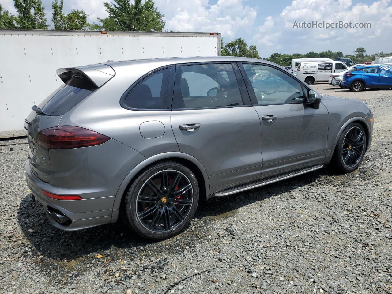 2018 Porsche Cayenne Turbo Gray vin: WP1AC2A23JLA85079