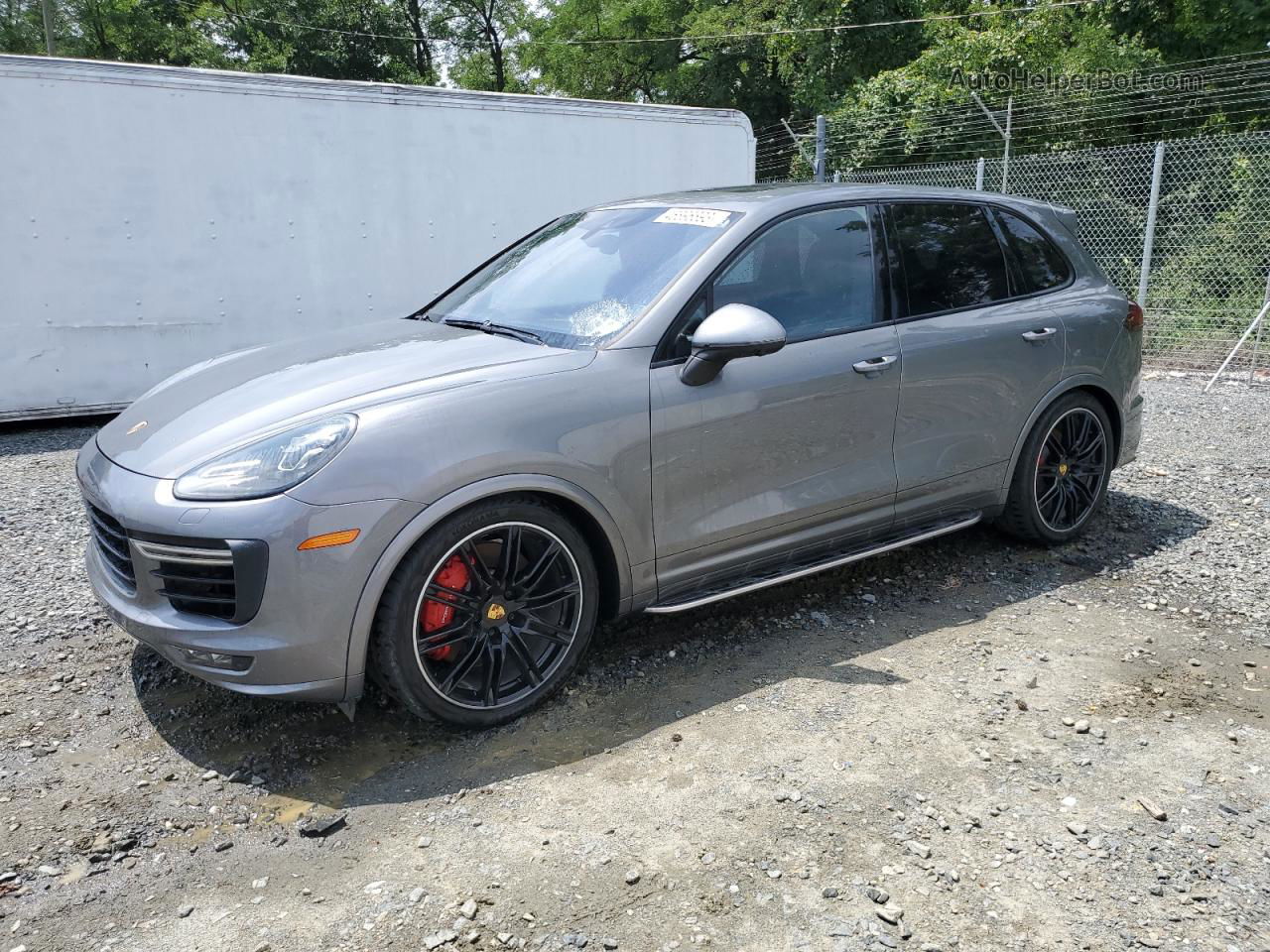 2018 Porsche Cayenne Turbo Gray vin: WP1AC2A23JLA85079