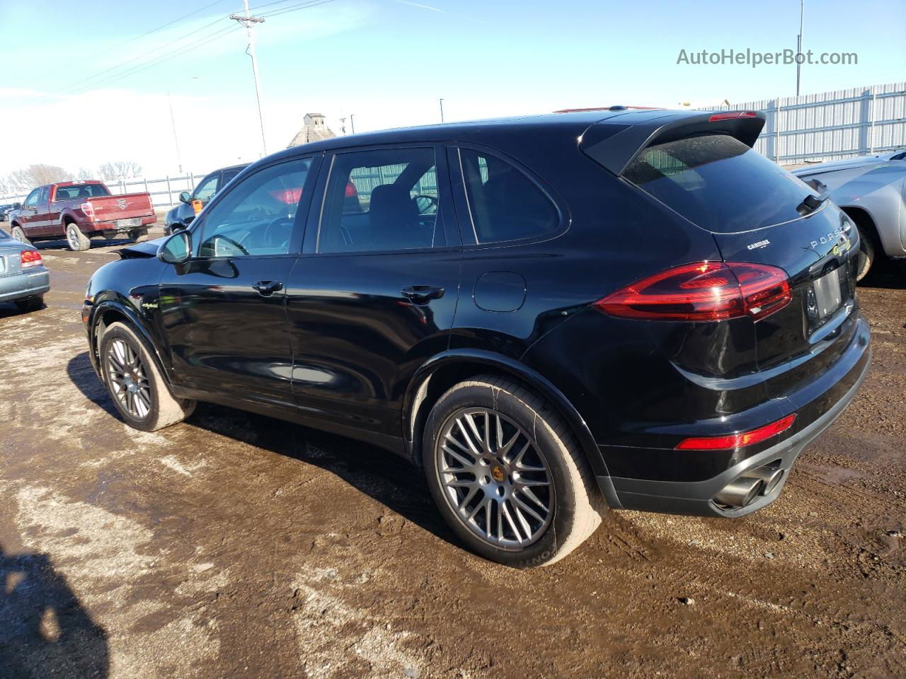 2018 Porsche Cayenne Se Hybrid Platinum Black vin: WP1AE2A23JLA70088