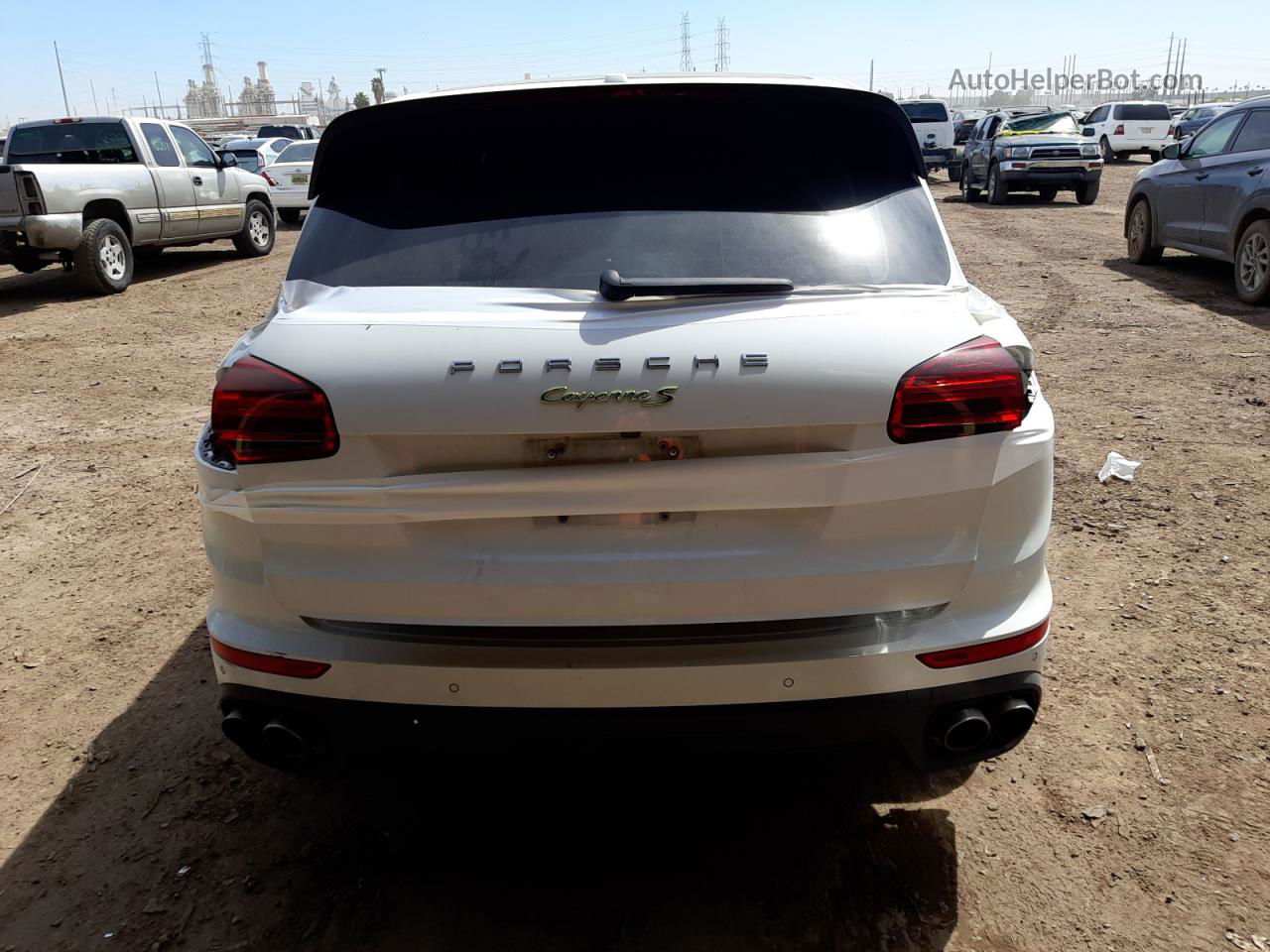 2018 Porsche Cayenne Se Hybrid Platinum White vin: WP1AE2A23JLA72567