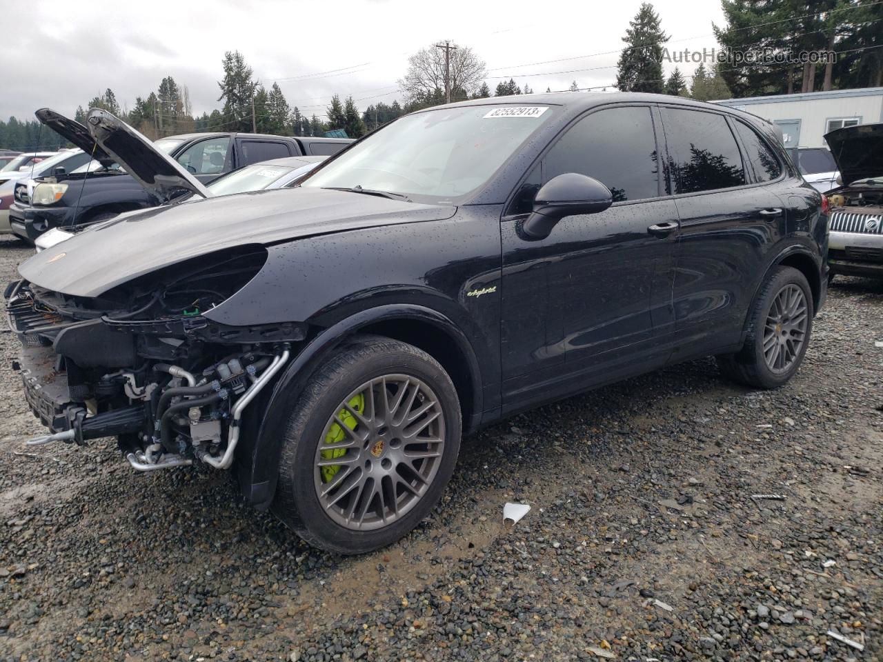 2018 Porsche Cayenne Se Hybrid Platinum Black vin: WP1AE2A26JLA70764