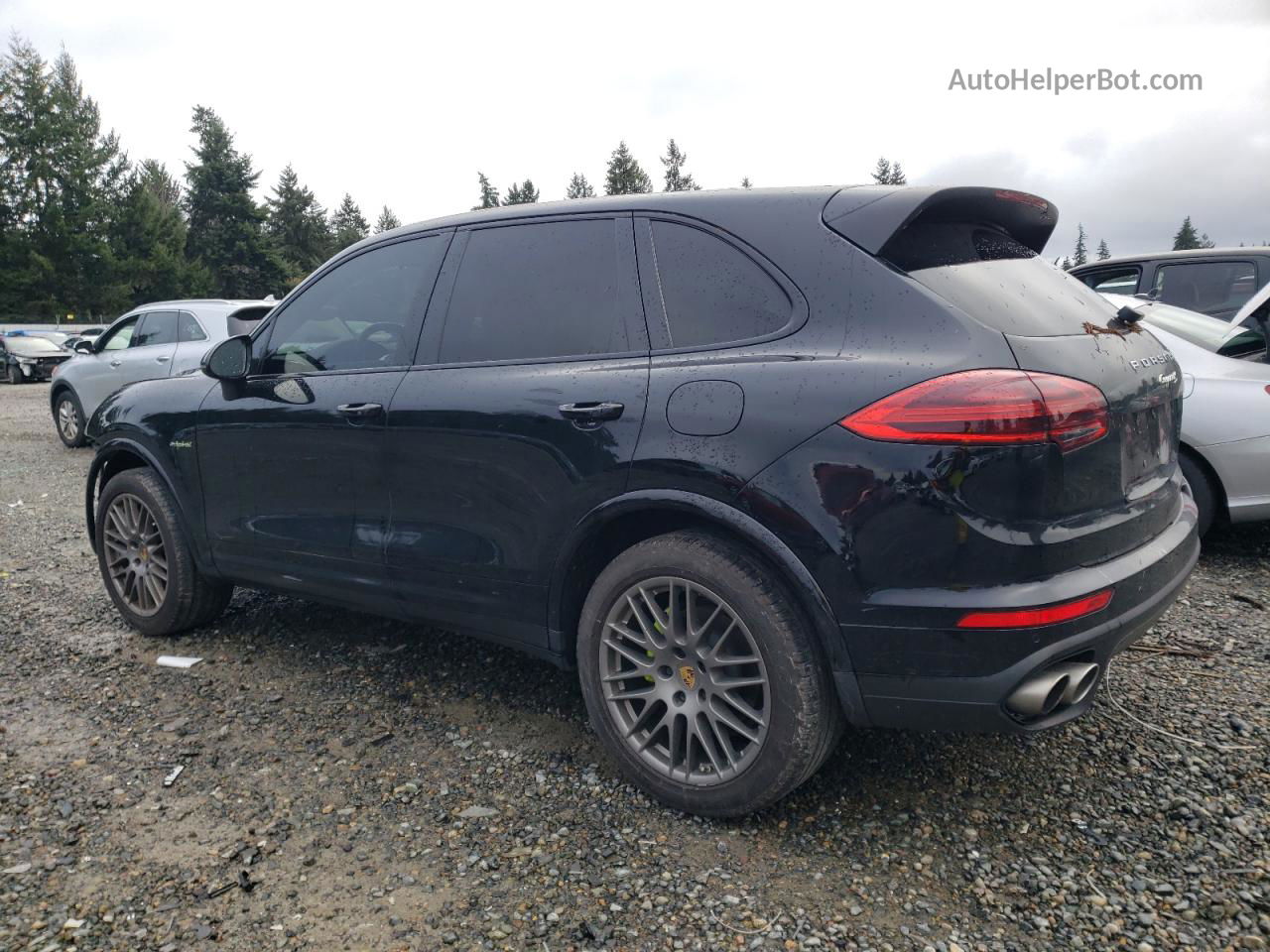 2018 Porsche Cayenne Se Hybrid Platinum Black vin: WP1AE2A26JLA70764