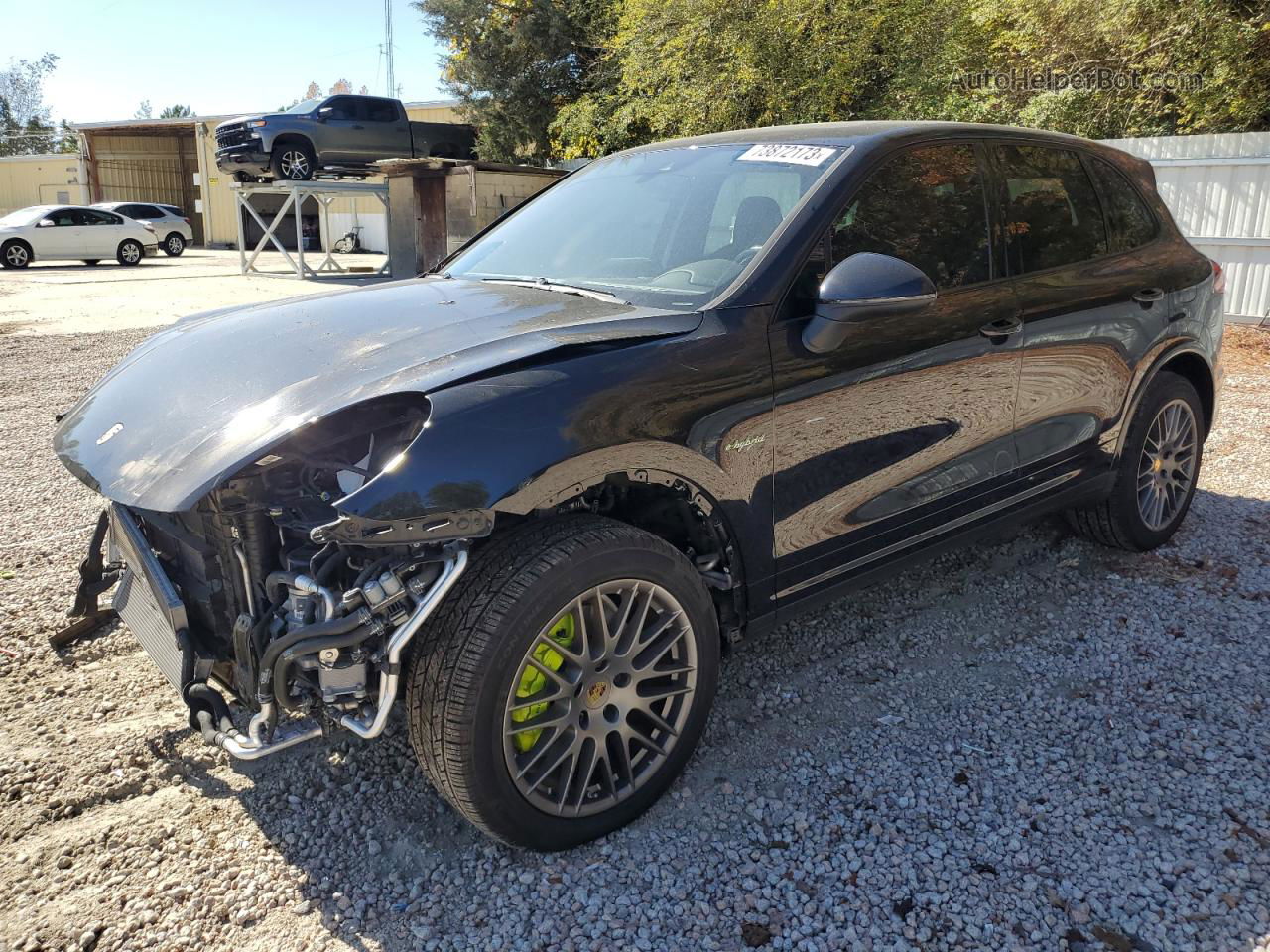 2018 Porsche Cayenne Se Hybrid Platinum Black vin: WP1AE2A29JLA70810