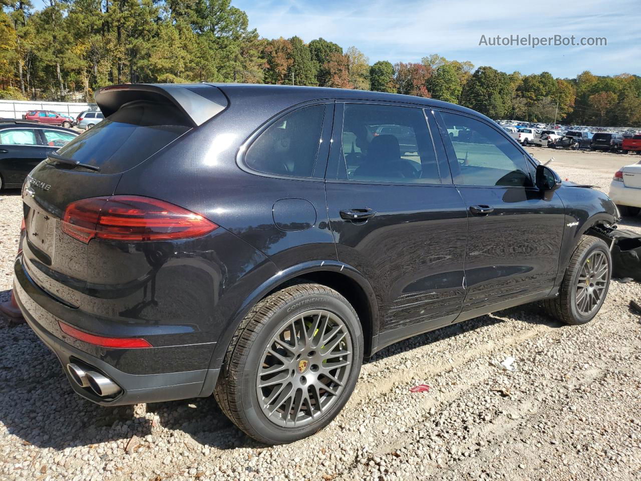 2018 Porsche Cayenne Se Hybrid Platinum Black vin: WP1AE2A29JLA70810