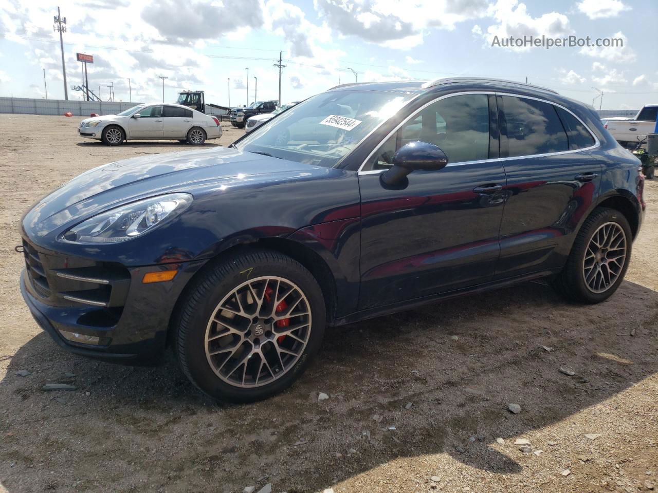 2018 Porsche Macan Turbo Blue vin: WP1AF2A50JLB70737