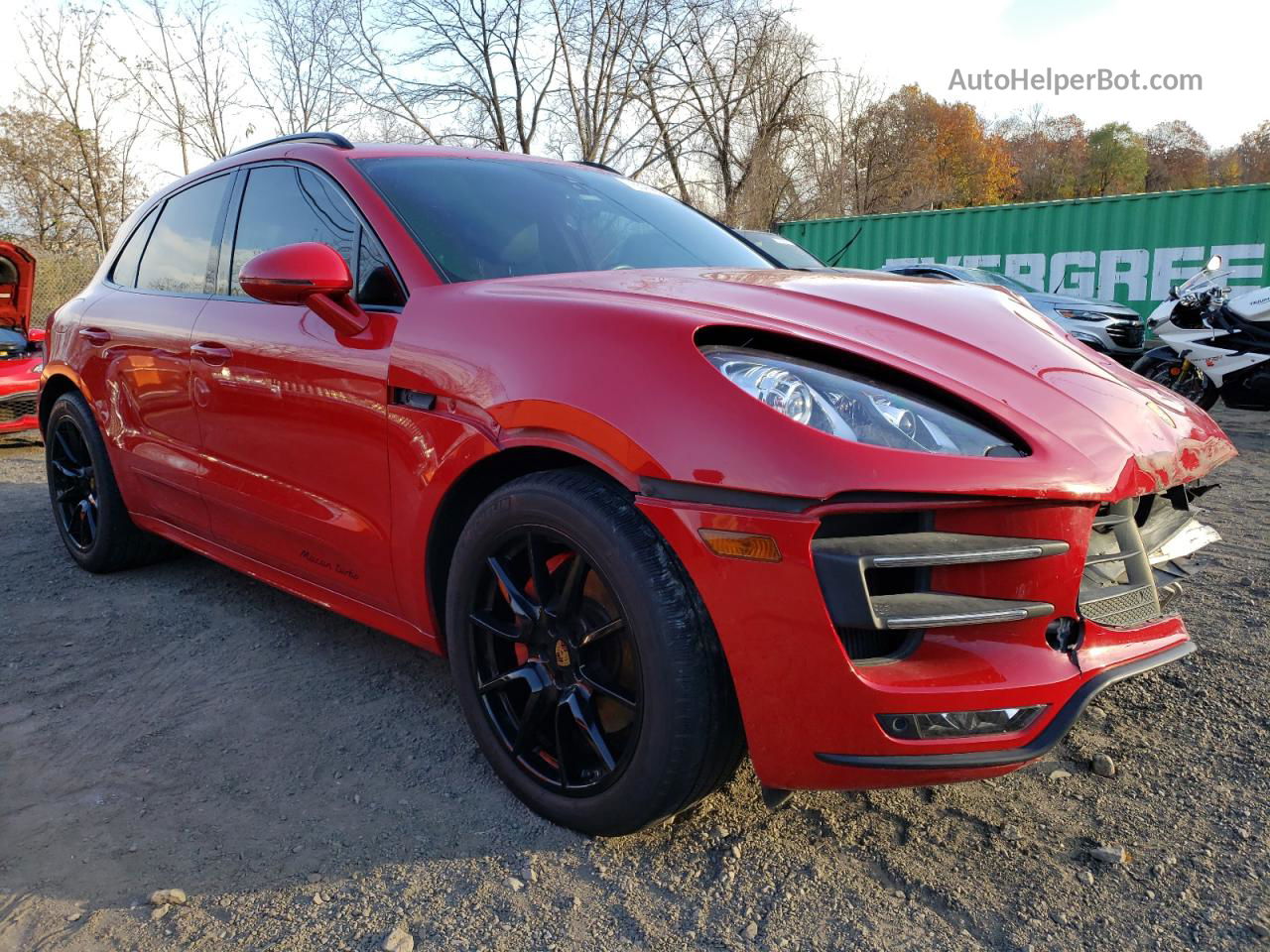 2018 Porsche Macan Turbo Red vin: WP1AF2A54JLB70062