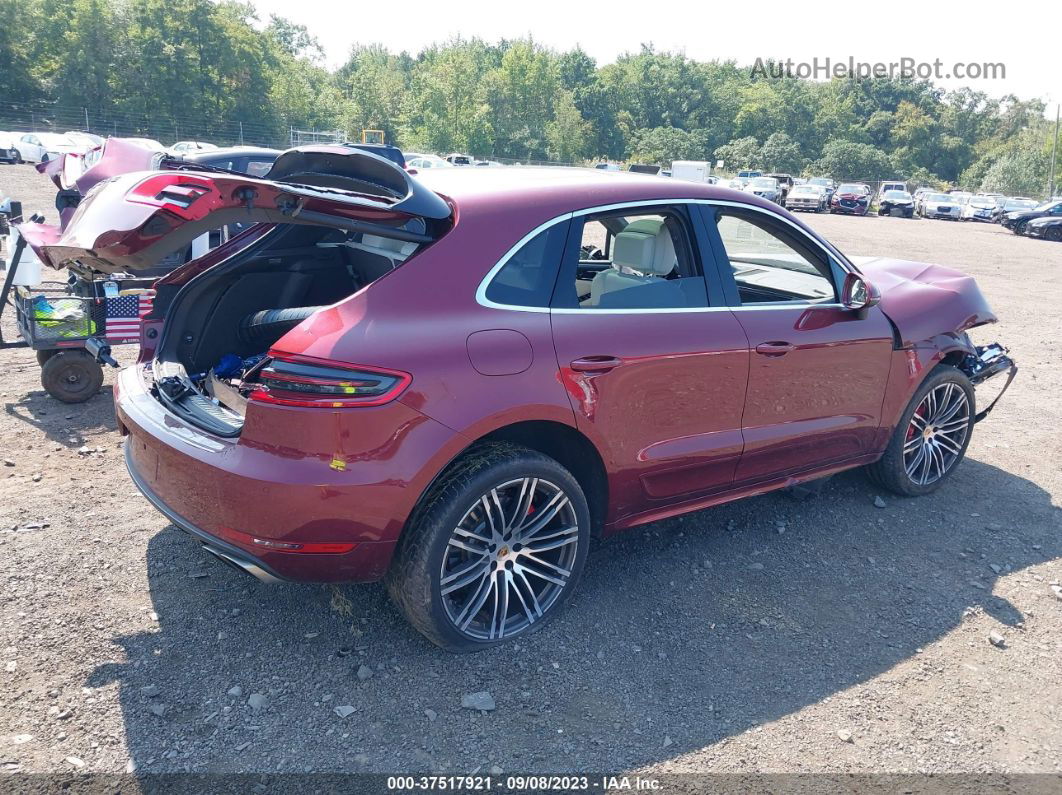 2018 Porsche Macan Turbo Burgundy vin: WP1AF2A54JLB71342