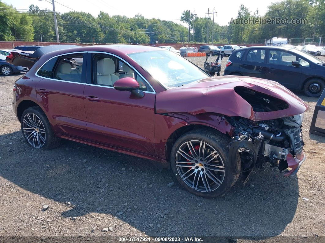 2018 Porsche Macan Turbo Burgundy vin: WP1AF2A54JLB71342