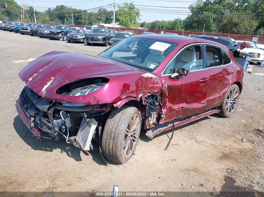 2018 Porsche Macan Turbo Burgundy vin: WP1AF2A54JLB71342