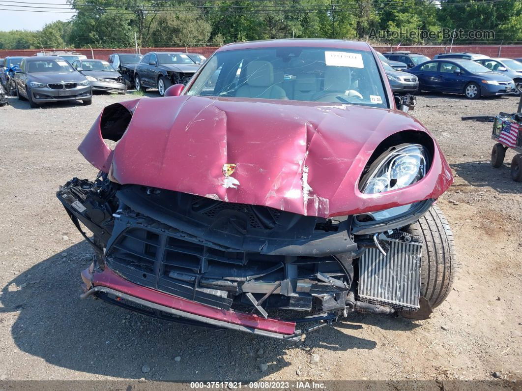 2018 Porsche Macan Turbo Burgundy vin: WP1AF2A54JLB71342