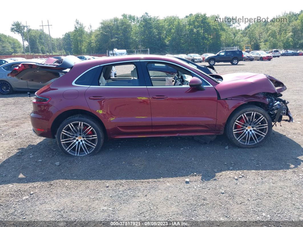 2018 Porsche Macan Turbo Burgundy vin: WP1AF2A54JLB71342