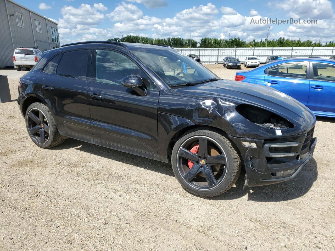 2018 Porsche Macan Turbo Black vin: WP1AF2A55JLB71690