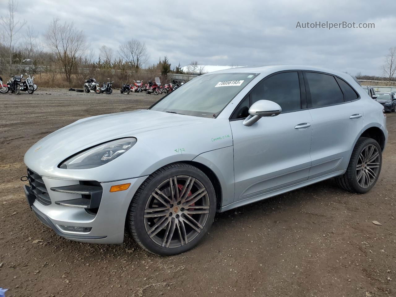 2017 Porsche Macan Turbo Silver vin: WP1AF2A56HLB61857