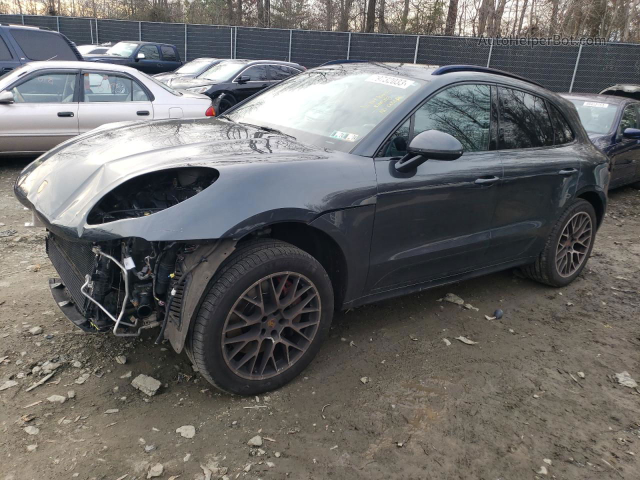 2018 Porsche Macan Turbo Серый vin: WP1AF2A59JLB71238