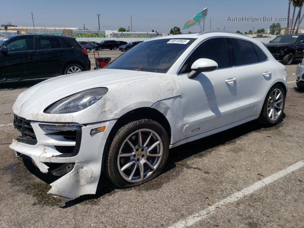 2017 Porsche Macan Gts White vin: WP1AG2A51HLB52710