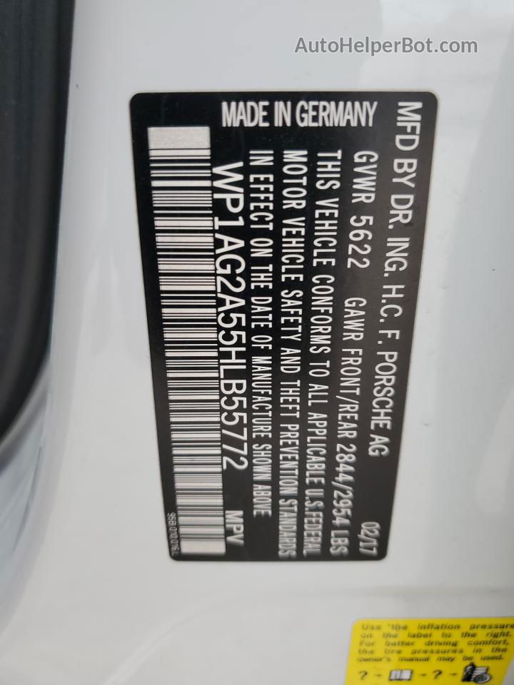 2017 Porsche Macan Gts Белый vin: WP1AG2A55HLB55772
